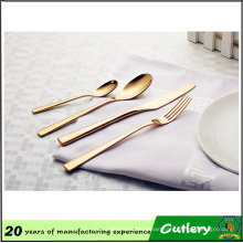 Wedding Events Copper Cutlery, PVD Plated Gold Cutlery Set